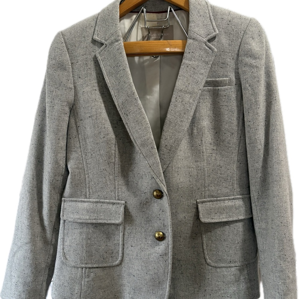 Banana Republic Heather Gray Blazer